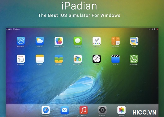 Phần mềm giả lập IOS iPadian