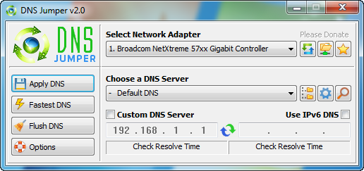 Download - tải DNS Jumper - Fake ip máy tính