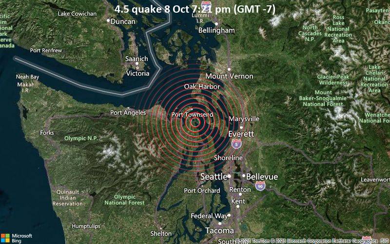 Magnitude 4.3 Earthquakes Western Washington Shakes