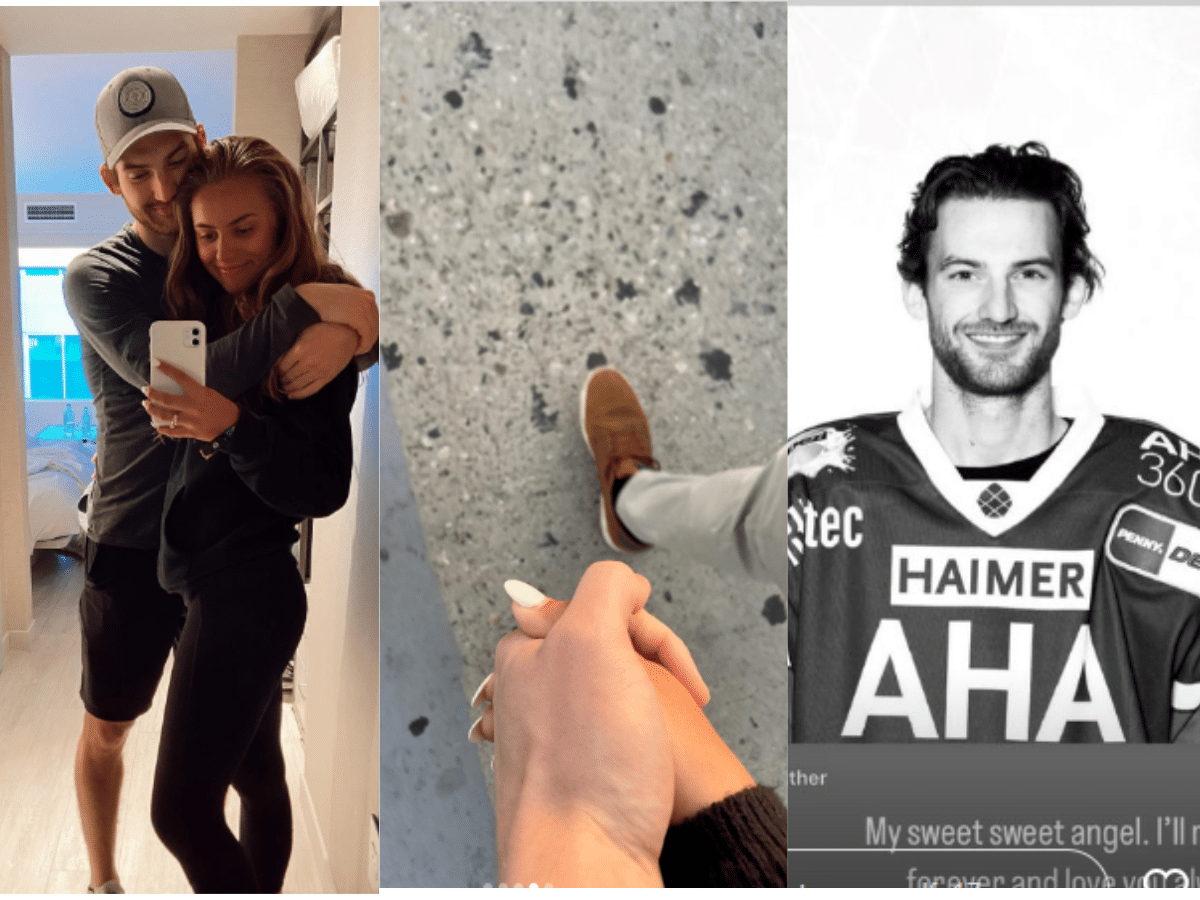I'll miss you forever,” Adam Johnson's fiancee Ryan Wolfe pays heartfelt  tribute after witnessing forward pass away in tragic 'freak accident' –  FirstSportz